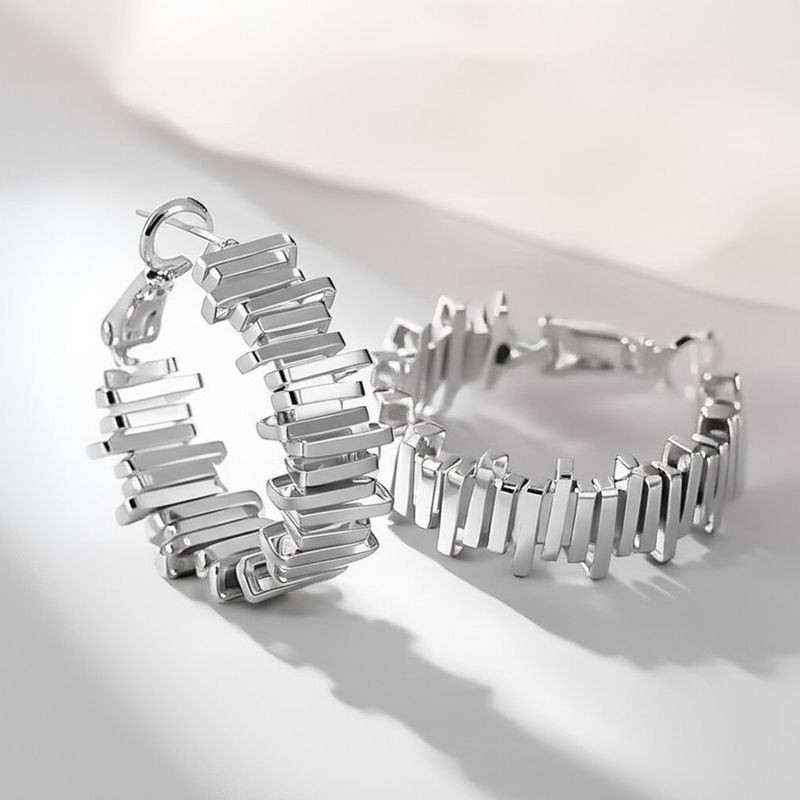 Серьги конго ювелирный сплав 1J11813CJJ Серьги конго ювелирный сплав 1J11813CJJ