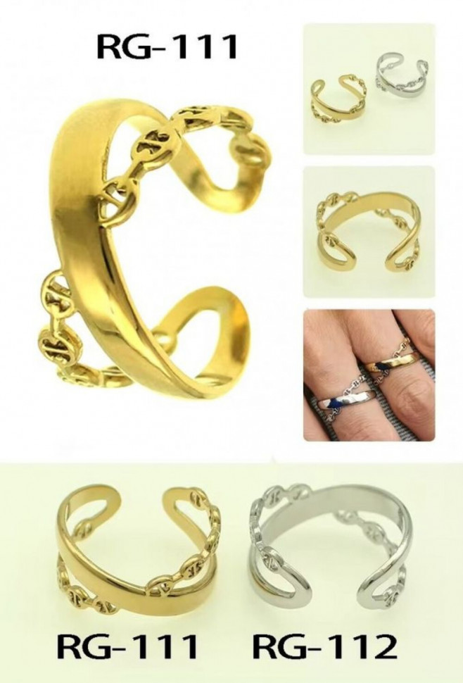 Кольцо медицинская сталь J10335CJJ Кольцо медицинская сталь J10335CJJ