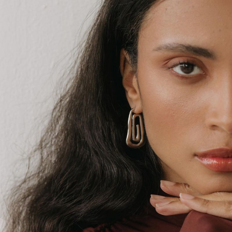 Серьги сталь CJL16746 Серьги сталь CJL16746