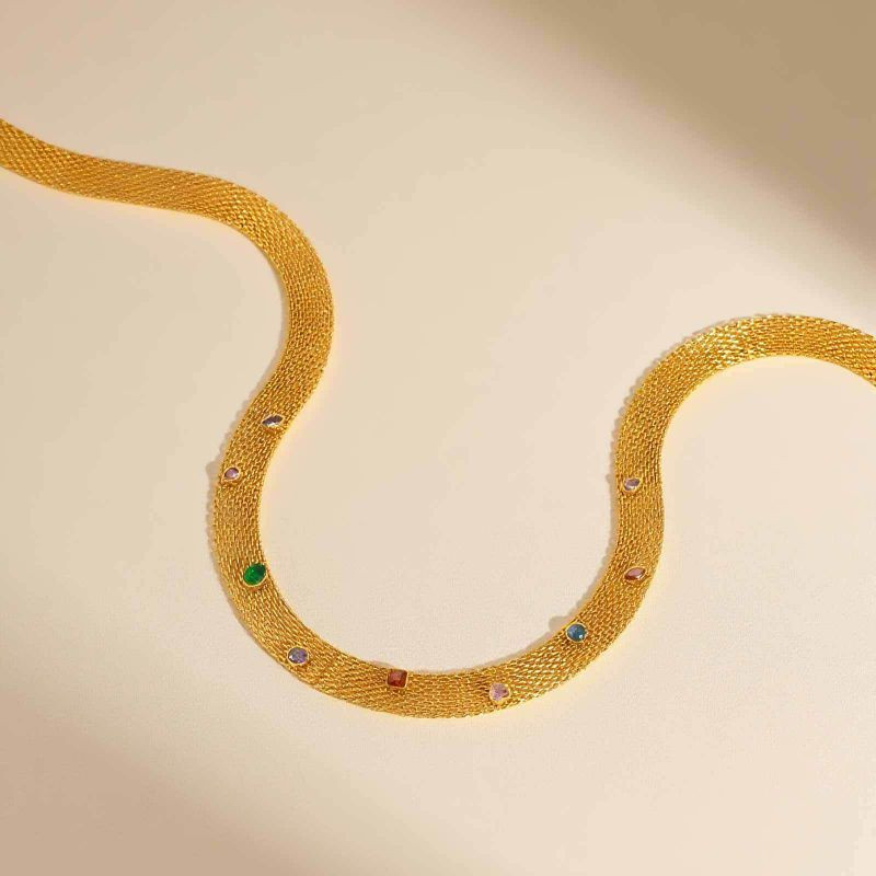 Колье из стали CJP82384