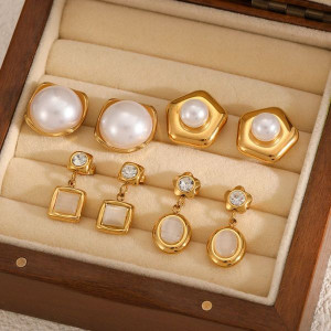 Серьги сталь CJL48400 Серьги сталь CJL48400