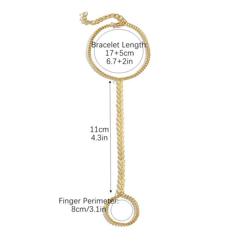 Слейв-браслет капля бирюзы в стиле минимализм CJF45859