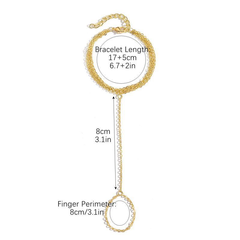 Слейв-браслет капля бирюзы в стиле минимализм CJF45859