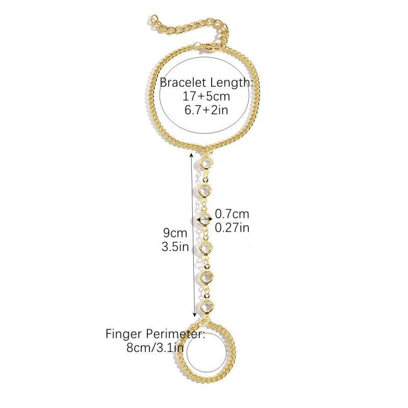 Слейв-браслет капля бирюзы в стиле минимализм CJF45859