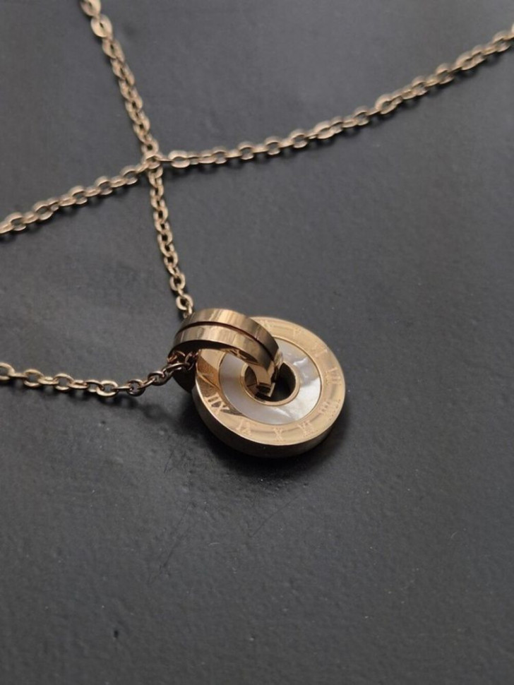 Колье медицинская сталь с напылением золотом J10511CJJ