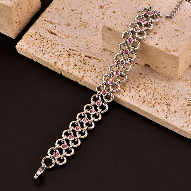 Браслет-цепочка многорядный с переплетением CJR89513