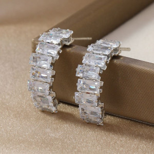 Серьги ювелирный сплав с камнями 1J12403CJJ