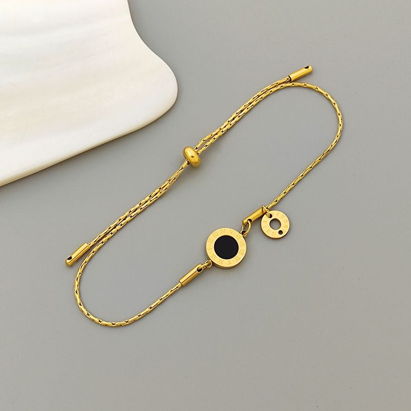 Браслет титановая сталь напыление золотом 1J12142CJJ