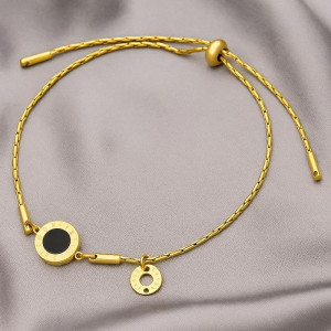 Браслет со вставкой в стиле римской классики и застежкой-слайдером 1J12142CJJ Браслет со вставкой в стиле римской классики и застежкой-слайдером 1J12142CJJ