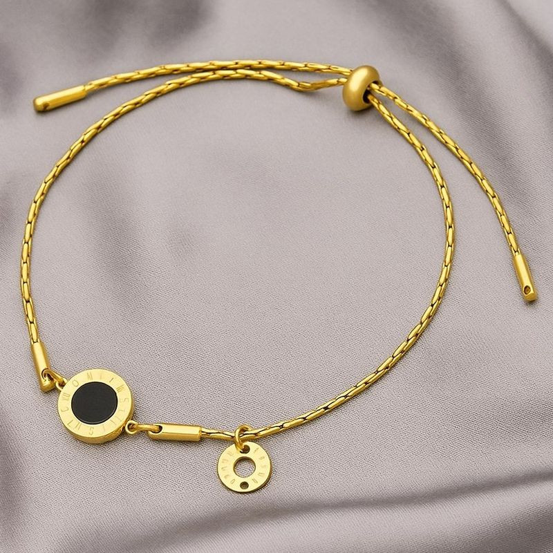 Браслет со вставкой в стиле римской классики и застежкой-слайдером 1J12142CJJ