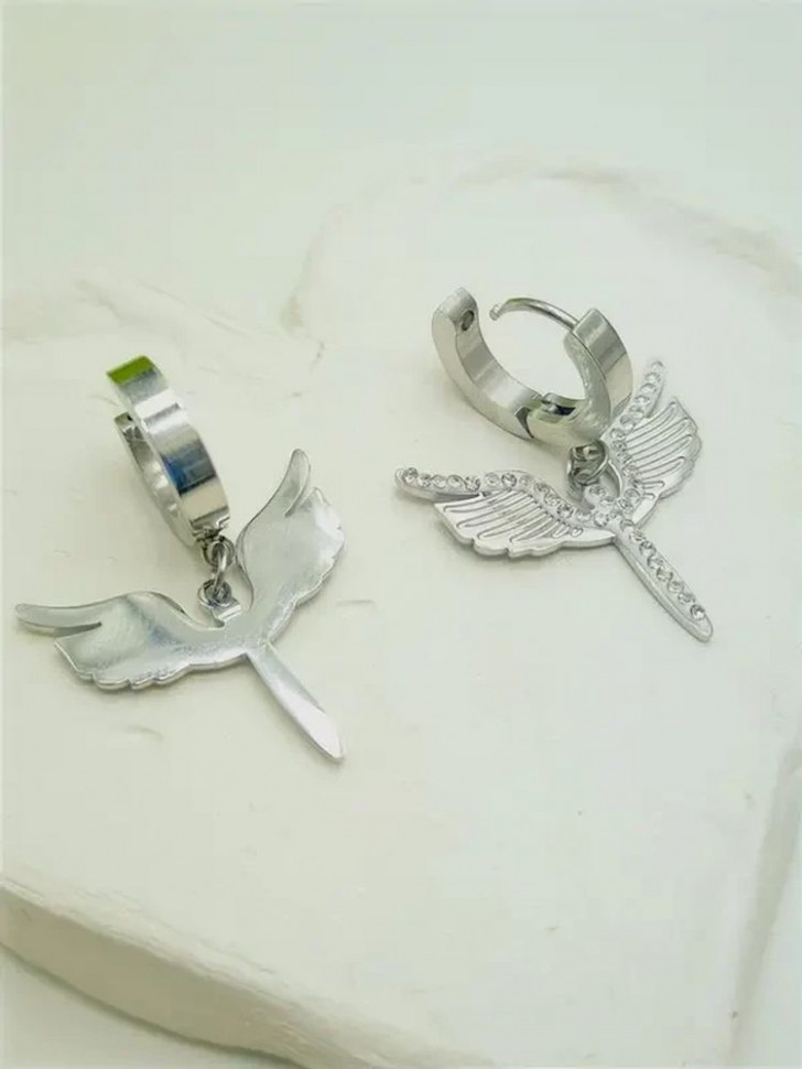 Серьги стальные скипетр J10214CJJ