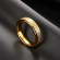 Кольцо стальное с напылением золотом обручальное J10167CJJ Кольцо стальное с напылением золотом обручальное J10167CJJ