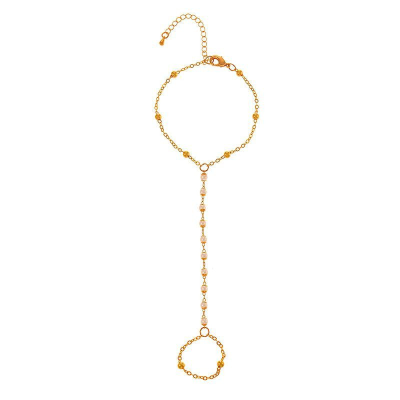 Слейв-браслет гранатовые искры на золотом фоне Слейв-браслет гранатовые искры на золотом фоне