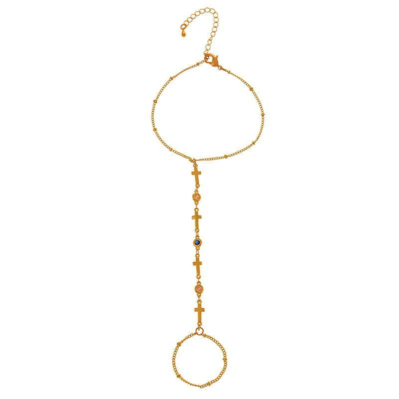 Слейв-браслет гранатовые искры на золотом фоне Слейв-браслет гранатовые искры на золотом фоне