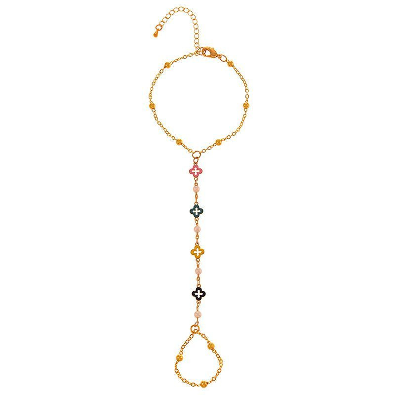 Слейв-браслет гранатовые искры на золотом фоне Слейв-браслет гранатовые искры на золотом фоне