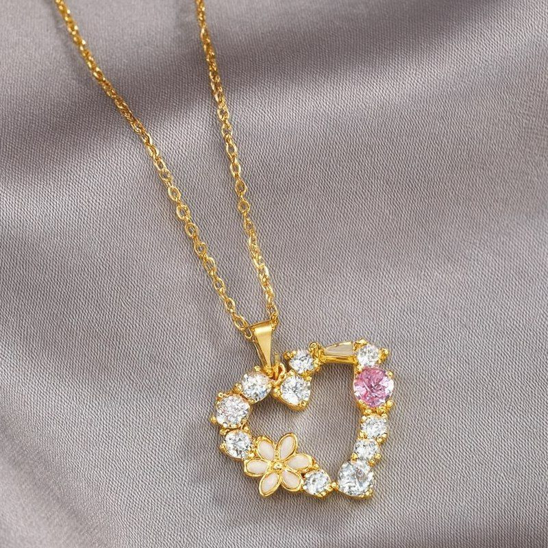 Колье медицинская сталь с напылением золотом 1J10840CJJ Колье медицинская сталь с напылением золотом 1J10840CJJ