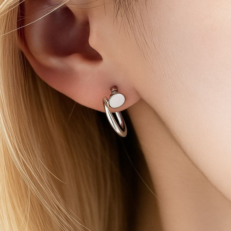 Серьги-кольца мини 1J12056CJJ