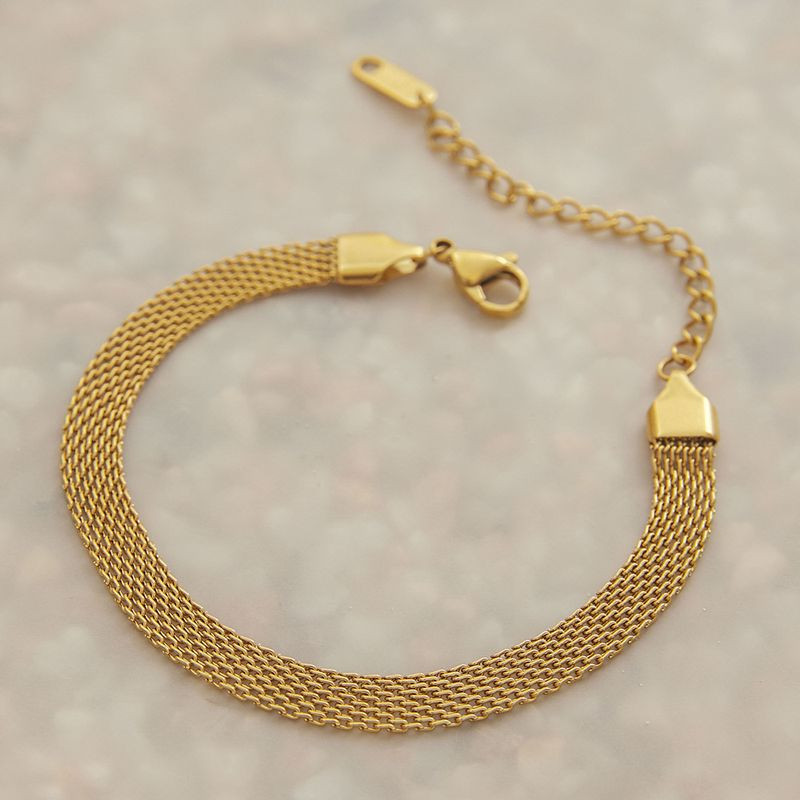 Браслет широкого фантазийного плетения с мягкой фактурой 1J12143CJJ