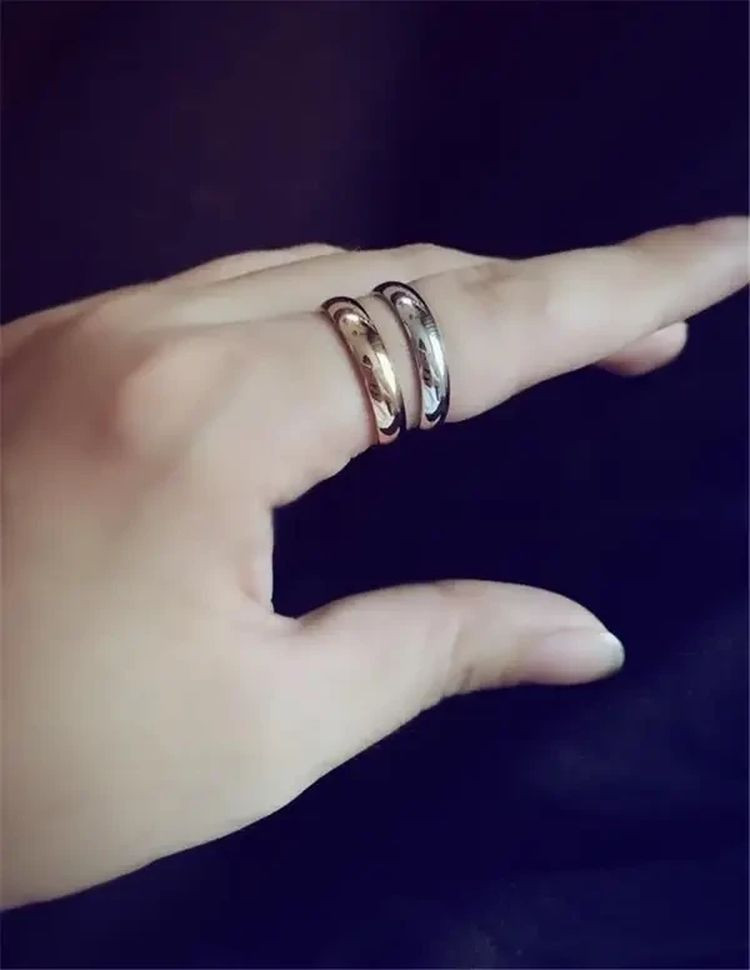 Классическое обручальное кольцо с золотистым напылением J10173CJJ