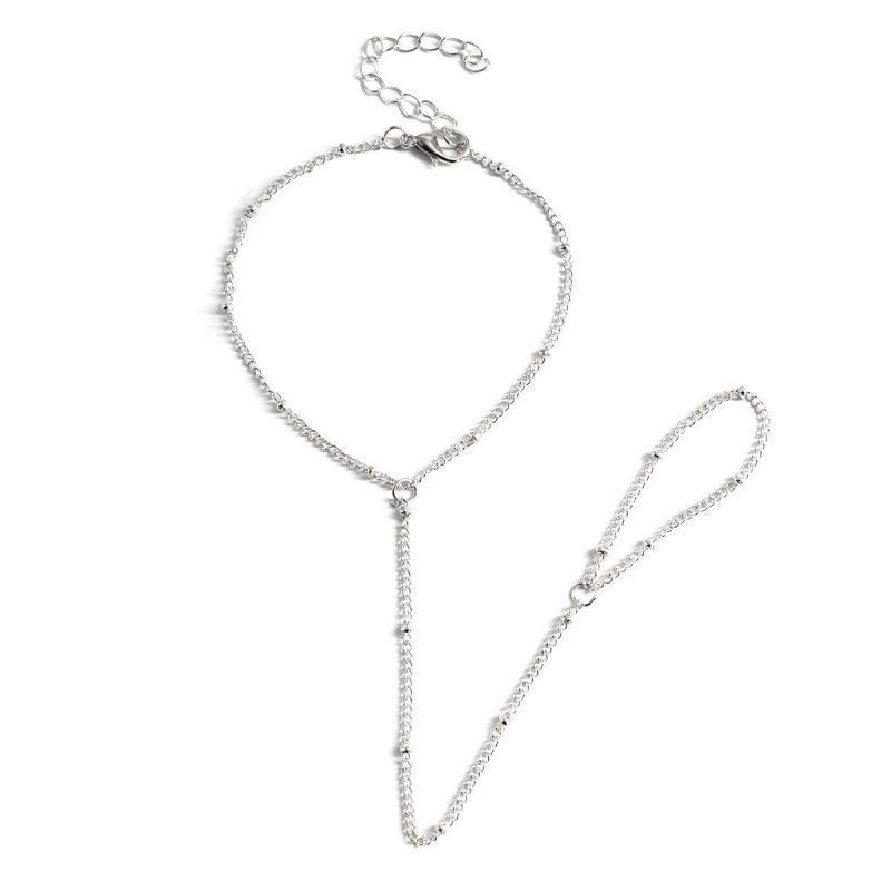 Слейв-браслет сияющая нить в золотом исполнении CJF54078