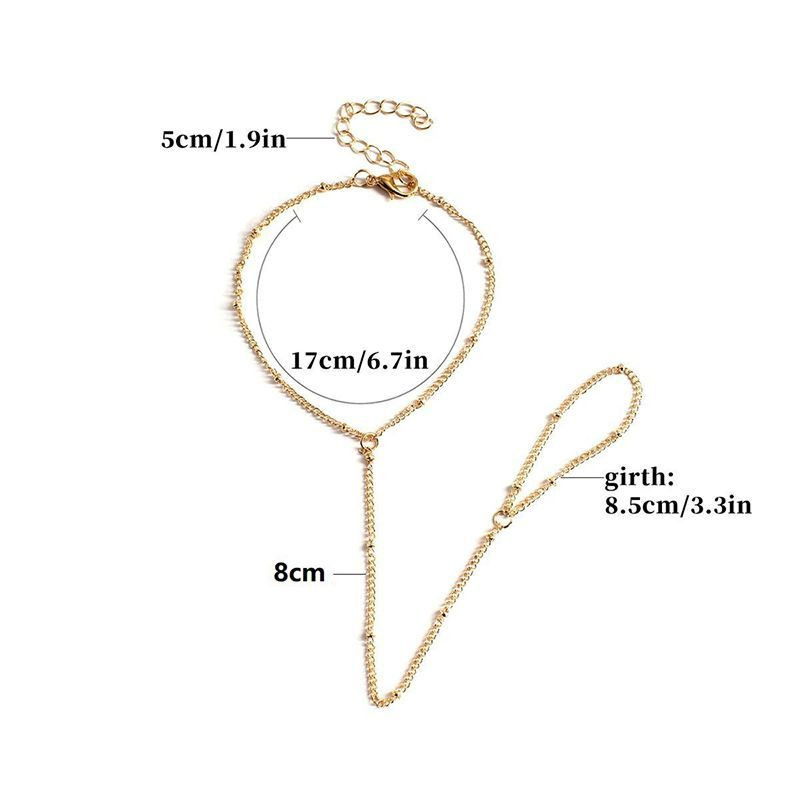 Слейв-браслет сияющая нить в золотом исполнении CJF54078