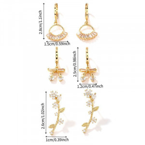 Ювелирный комплект серег CJH97510 Ювелирный комплект серег CJH97510