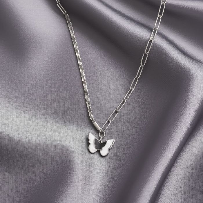 Браслет-цепочка с подвеской-бабочкой и звездой J11194CJJ