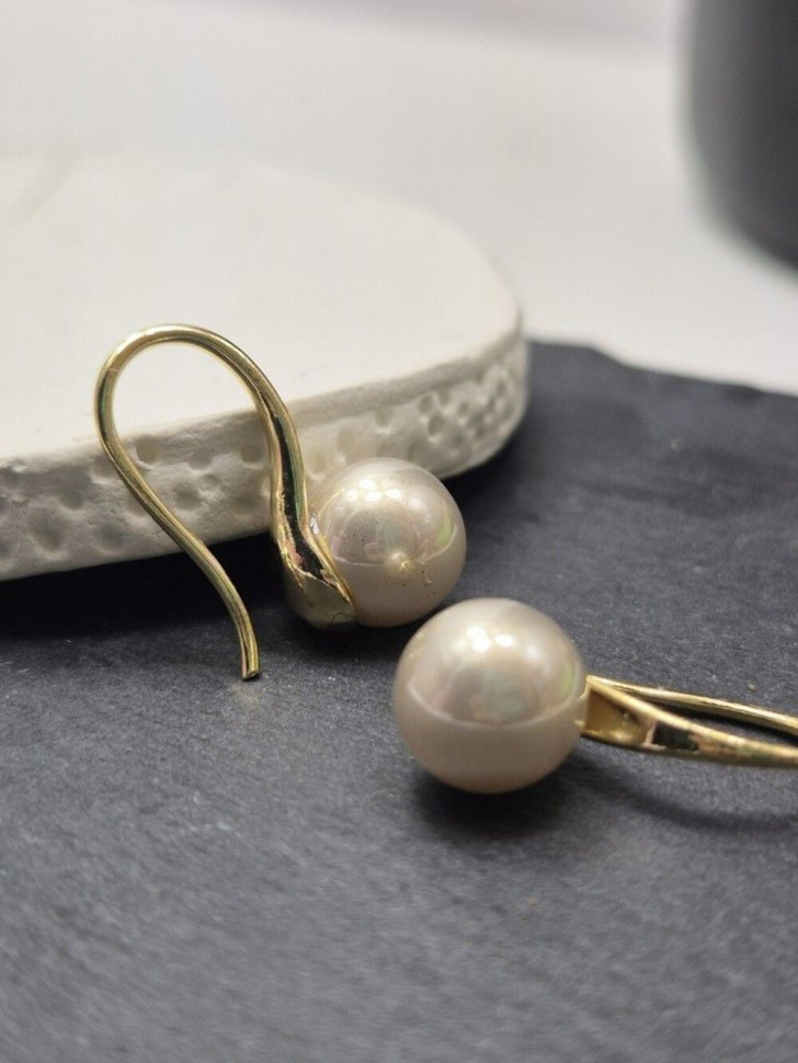Серьги с жемчужиной на крючке J10345CJJ