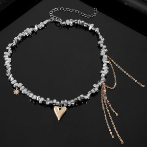 Колье ювелирный сплав сердце 1J11872CJJ Колье ювелирный сплав сердце 1J11872CJJ