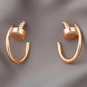 Серьги медь напыление золотом гвозди 1J12057CJJ Серьги медь напыление золотом гвозди 1J12057CJJ