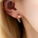 Серьги-кольца мини 1J12057CJJ Серьги-кольца мини 1J12057CJJ