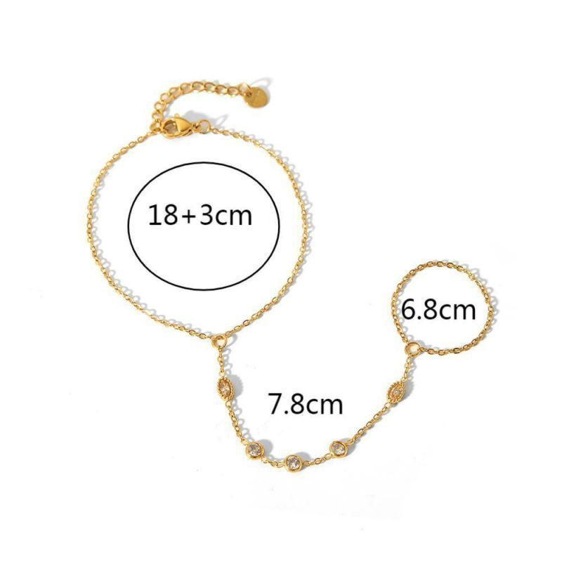 Слейв-браслет нежные лепестки в стиле флористика CJF57815