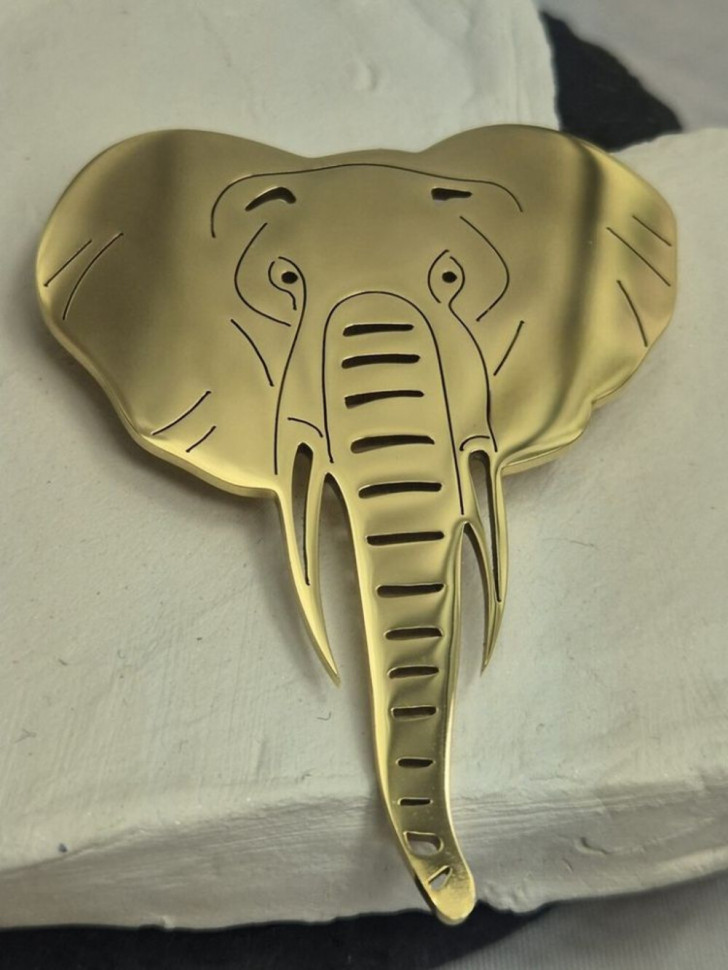 Брошь медицинская сталь с напылением золотом J11353CJJ Брошь медицинская сталь с напылением золотом J11353CJJ