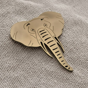 Брошь медицинская сталь с напылением золотом J11353CJJ Брошь медицинская сталь с напылением золотом J11353CJJ