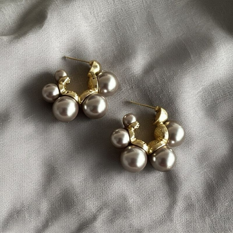 Серьги конго ювелирный сплав 1J11811CJJ Серьги конго ювелирный сплав 1J11811CJJ