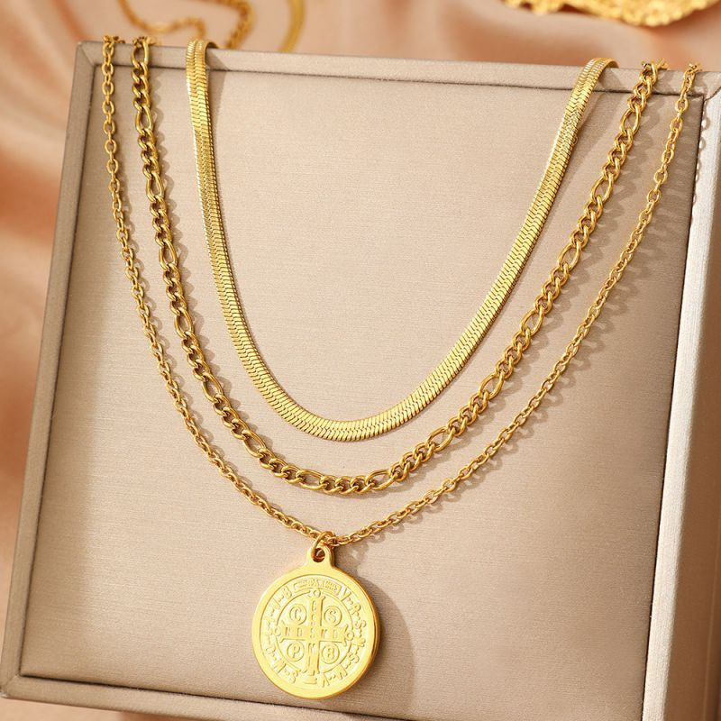 Колье из стали CJM03807