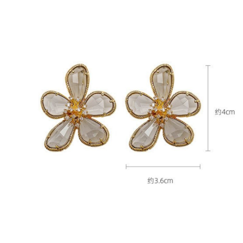 Серьги цветы ювелирный сплав 1J12358CJJ