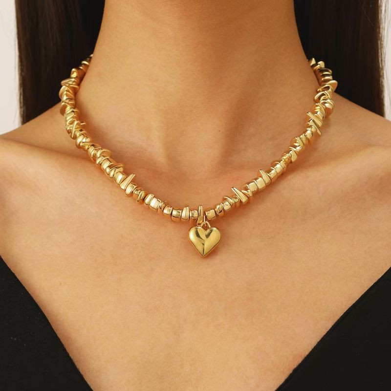 Колье ювелирный сплав сердце 1J11873CJJ Колье ювелирный сплав сердце 1J11873CJJ