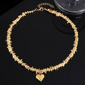 Колье ювелирный сплав сердце 1J11873CJJ Колье ювелирный сплав сердце 1J11873CJJ