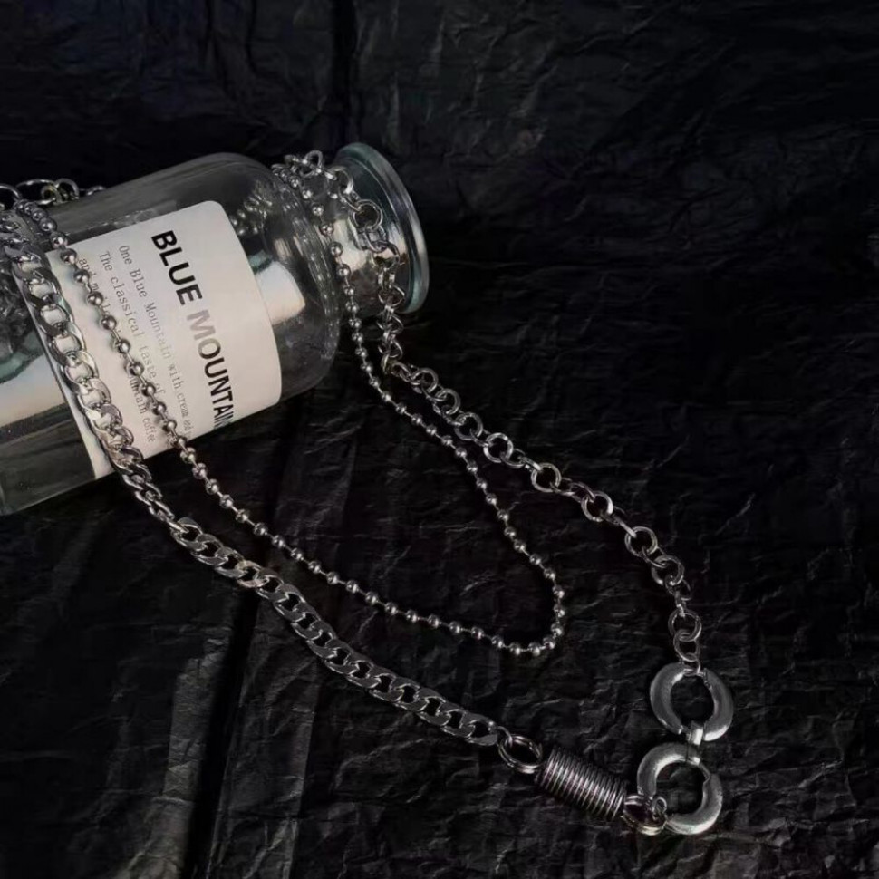 Многослойное колье-цепь на пояс с кольцами CJH94670