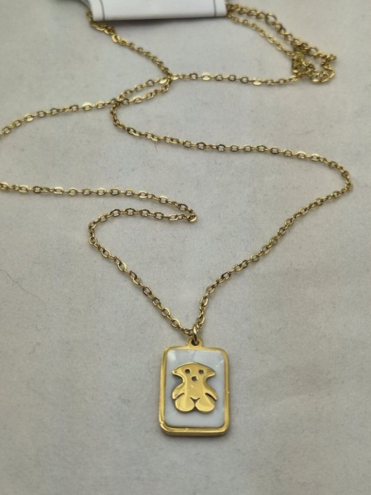 Колье медицинская сталь с напылением золотом J10538CJJ Колье медицинская сталь с напылением золотом J10538CJJ