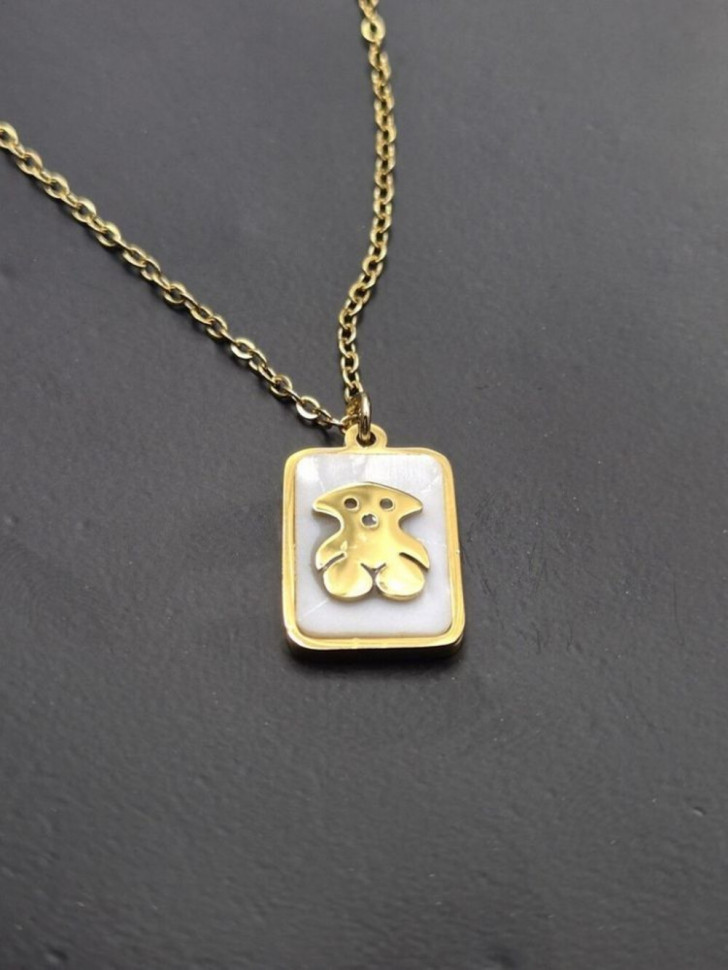 Колье медицинская сталь с напылением золотом J10538CJJ Колье медицинская сталь с напылением золотом J10538CJJ