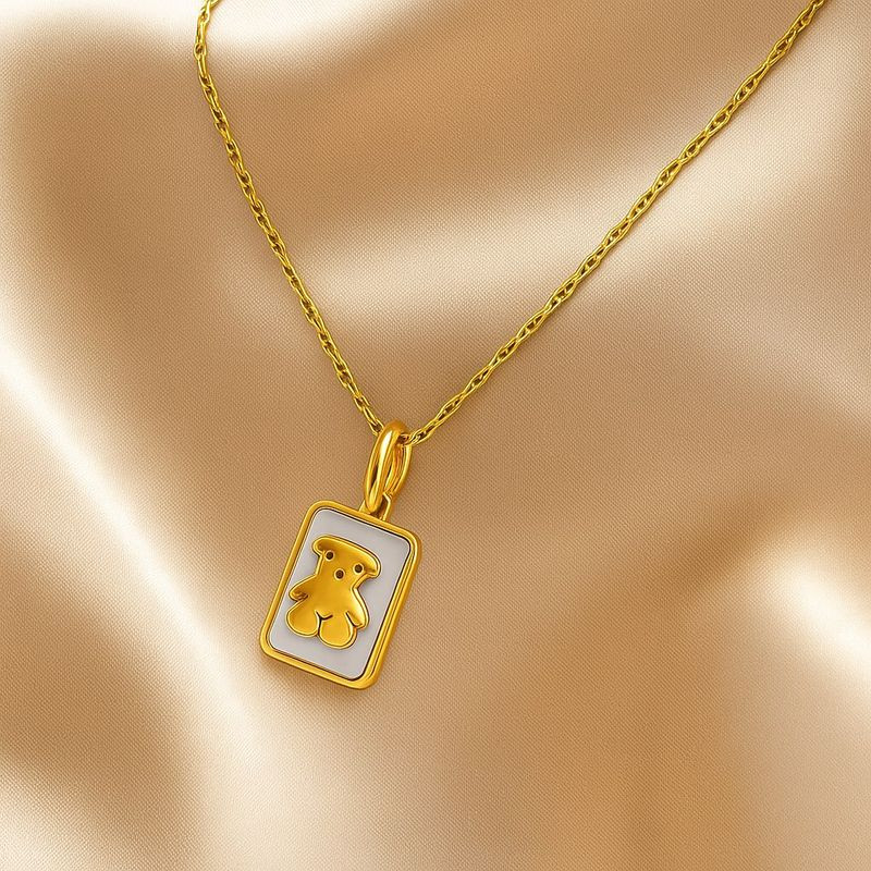 Колье медицинская сталь с напылением золотом J10538CJJ Колье медицинская сталь с напылением золотом J10538CJJ