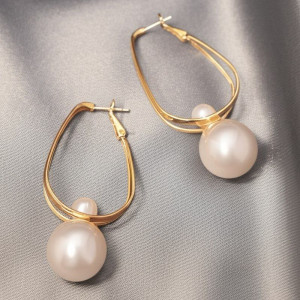 Серьги конго шарики ювелирный сплав 1J11810CJJ