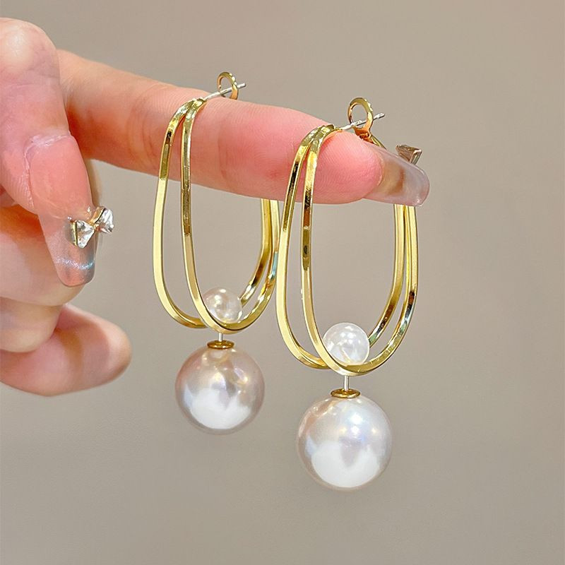 Серьги конго шарики ювелирный сплав 1J11810CJJ Серьги конго шарики ювелирный сплав 1J11810CJJ