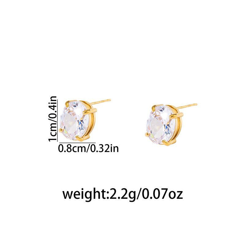 Серьги с элементом в виде капли из нержавеющей стали CJX70009