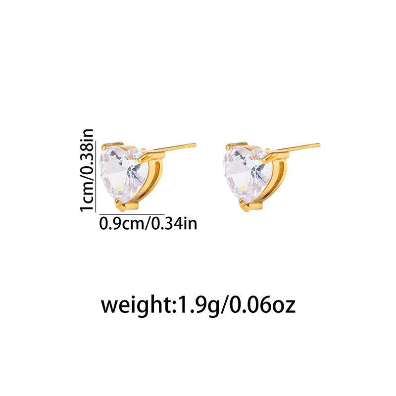 Серьги с элементом в виде капли из нержавеющей стали CJX70009