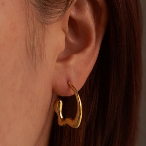 Серьги-кольца Линии неправильной формы CJN72100 Серьги-кольца Линии неправильной формы CJN72100