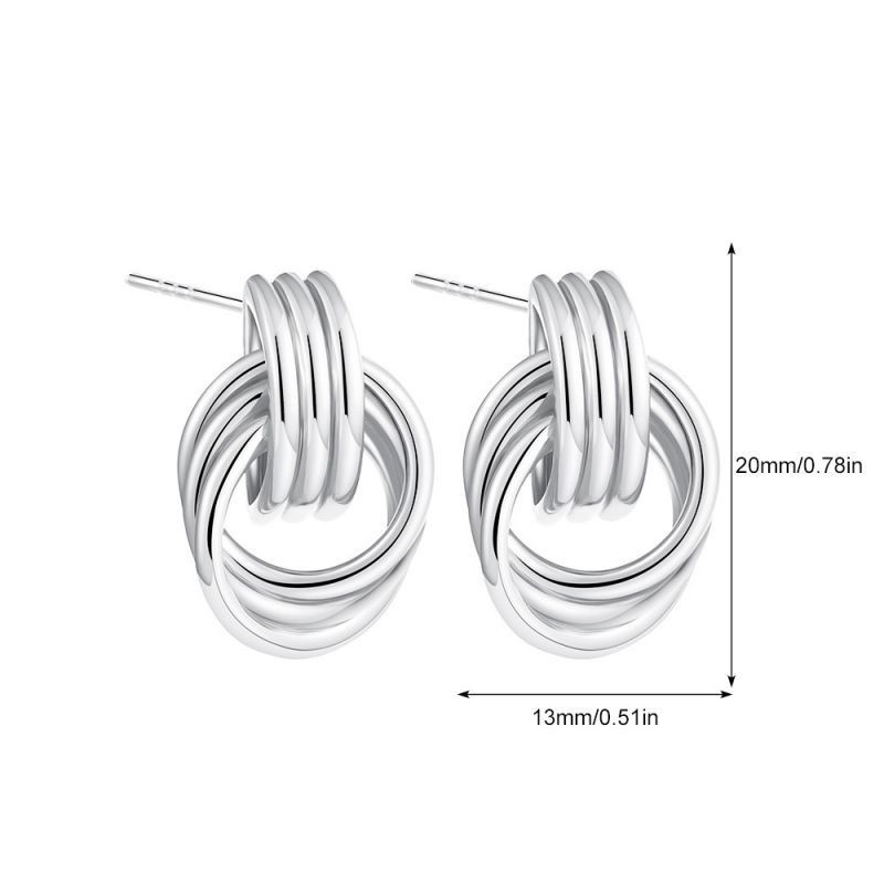 Серьги с вертикальным рифлением CJL16359