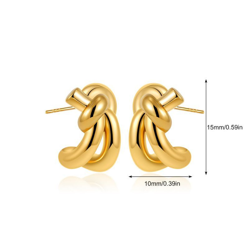 Серьги с вертикальным рифлением CJL16359